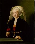 BRUYN, Barthel Portrait of a Young Woman  hgktr oil painting